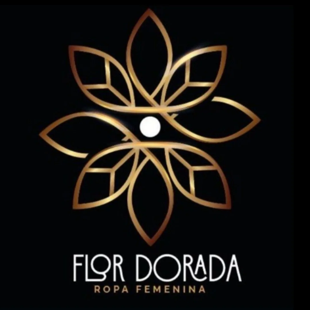 Flor Dorada Moda Femenina